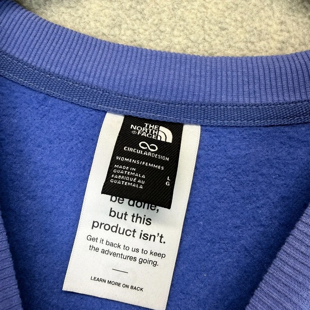 The North Face Mens Evolution Simple Dome Sweatshirt Blue Oversized Crew Neck L